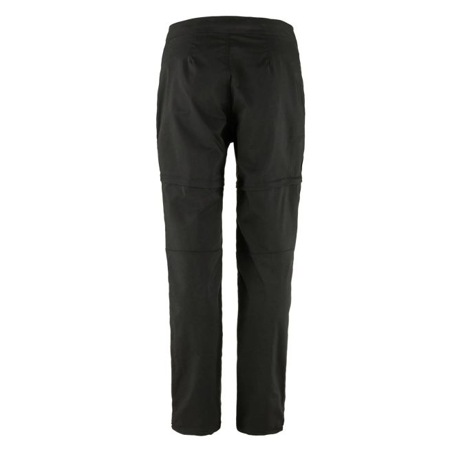 Fjallraven Womens Abisko Hike Zip-Off Trousers Reg Leg Black - Image 2