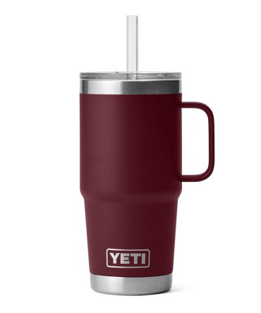 YETI Rambler 25oz Straw Mug Wild Vine Red