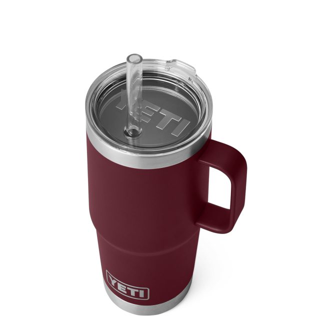 YETI Rambler 25oz Straw Mug Wild Vine Red - Image 4