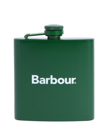 Barbour Logo Hip Flask Green