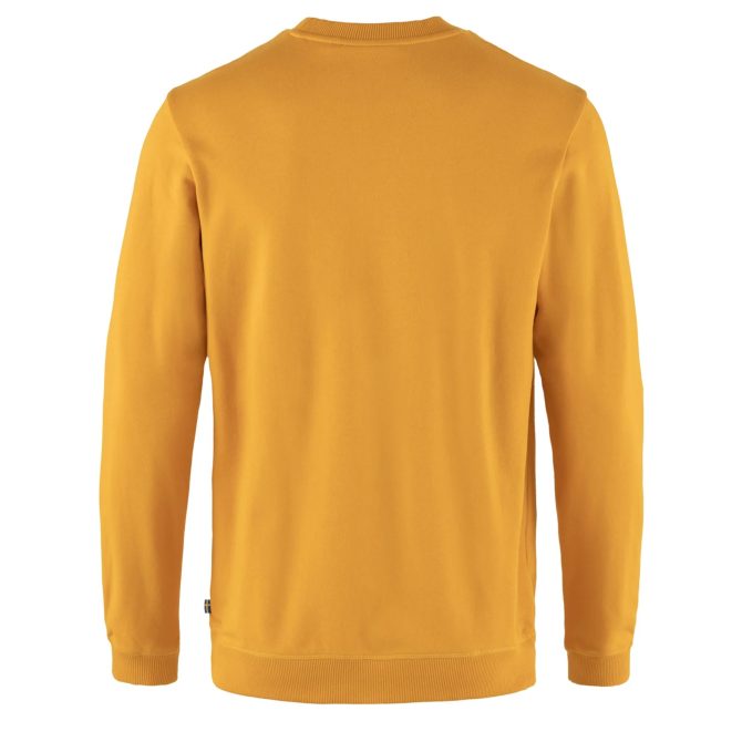 Fjallraven 1960 Logo Badge Sweater Mustard Yellow - Image 2