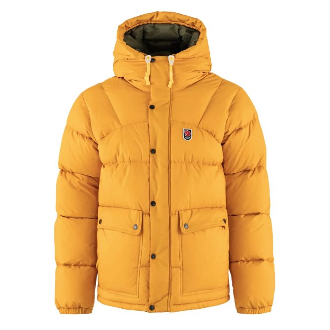 Fjallraven Expedition Down Lite Jacket Mustard Yellow / Green - Image 3
