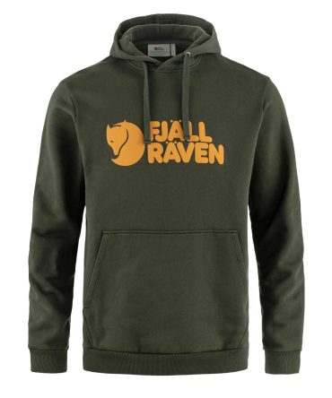 Fjallraven Logo Hoodie Deep Forest