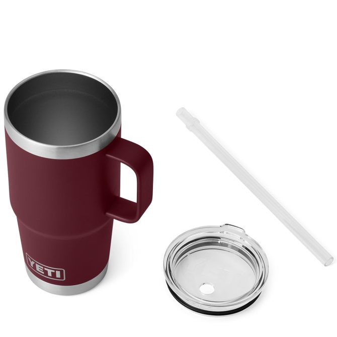 YETI Rambler 25oz Straw Mug Wild Vine Red - Image 3