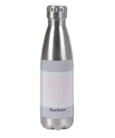 Barbour Tartan Water Bottle Pink / Grey Tartan