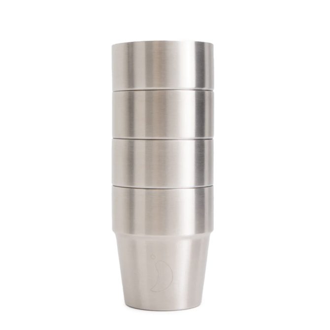 Chilly’s Stackable Cups Set of 4 Stainless Steel