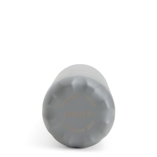 Chillys 500ml Water Bottle Monochrome All Grey - Image 2