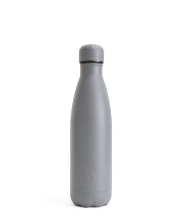 Chillys 500ml Water Bottle Monochrome All Grey
