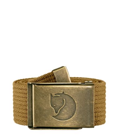 Fjallraven Canvas Brass Belt 4cm Buckwheat Brown