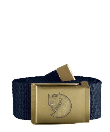 Fjallraven Canvas Brass Belt 4cm Dark Navy