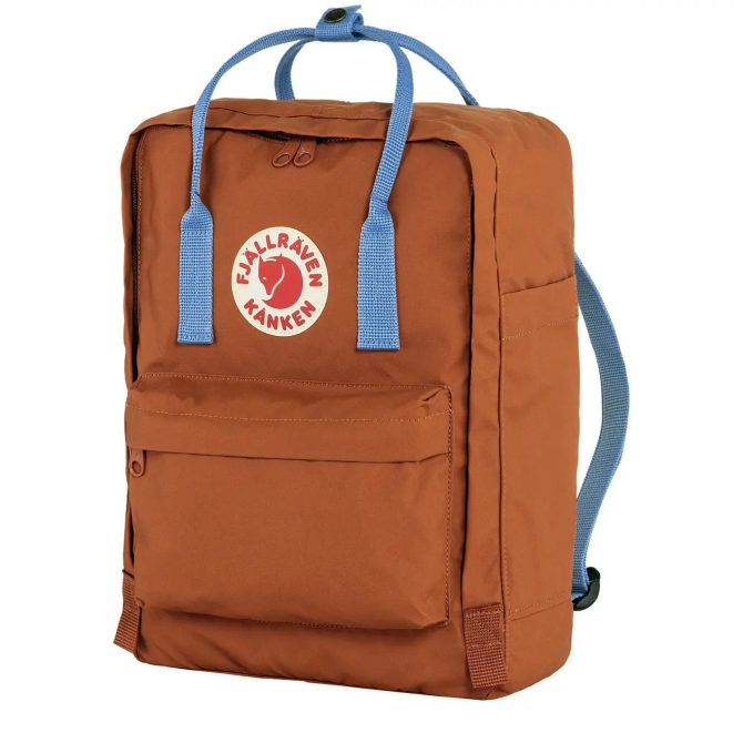 Fjallraven Kanken Classic Backpack Terracotta Brown / Ultramarine - Image 3