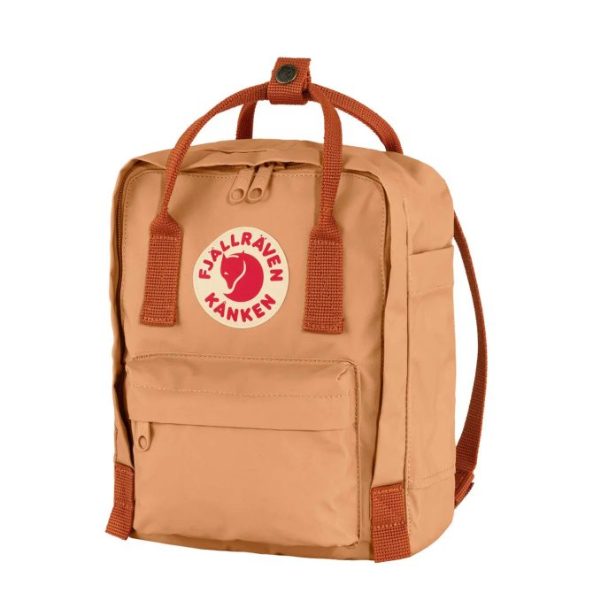 Fjallraven Kanken Mini Backpack Peach Sand / Terracotta Brown - Image 3
