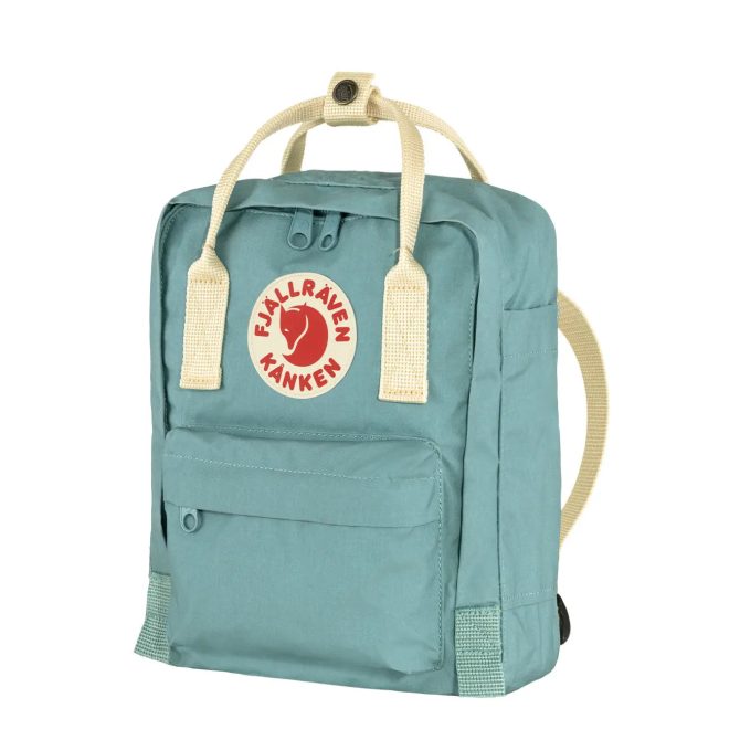 Fjallraven Kanken Mini Backpack Sky Blue / Light Oak - Image 3