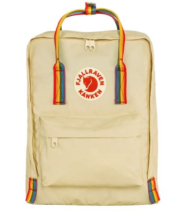 Fjallraven Kanken Rainbow Classic Backpack Light Oak / Rainbow Pattern