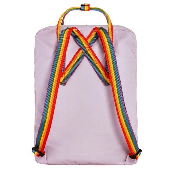 Fjallraven Kanken Rainbow Classic Backpack Pastel Lavender / Rainbow - Image 3