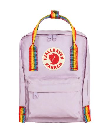 Fjallraven Kanken Rainbow Mini Pastel Lavender-Rainbow