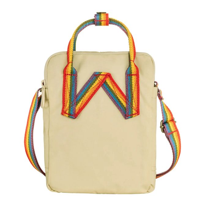 Fjallraven Kanken Rainbow Sling Light Oak-Rainbow Pattern - Image 2