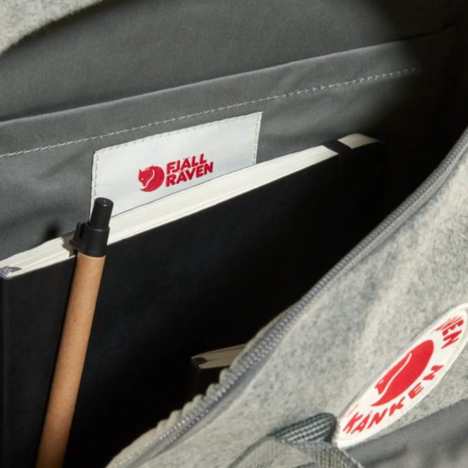 Fjallraven Kanken Re-Wool Laptop 15  Granite Grey - Image 4