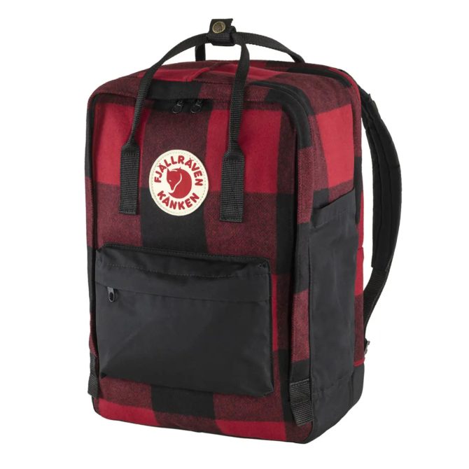 Fjallraven Kanken Re-Wool Laptop 15  Red / Black - Image 3