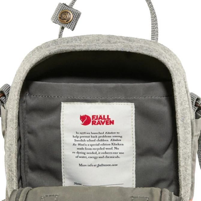 Fjallraven Kanken Re-Wool Sling Granite Grey - Image 3