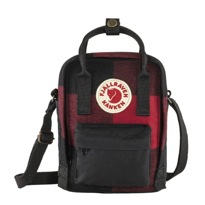Fjallraven Kanken Re-Wool Sling Red-Black - Image 2