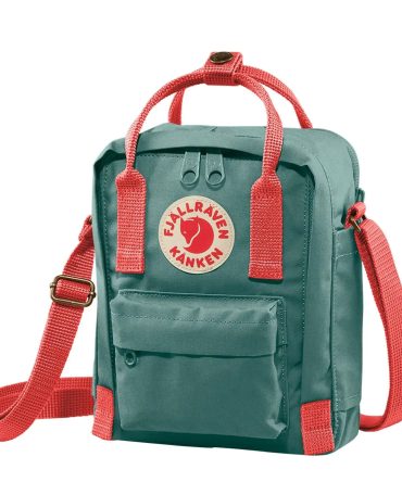 Fjallraven Kanken Sling Cross Body Bag Frost Green / Peach Pink