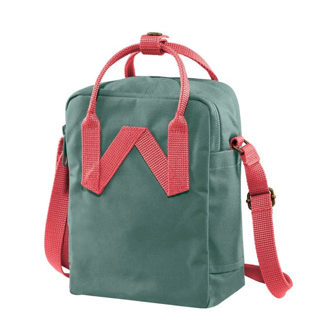Fjallraven Kanken Sling Cross Body Bag Frost Green / Peach Pink - Image 2
