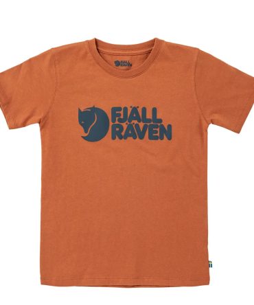 Fjallraven Kids Logo T-Shirt Terracotta Brown