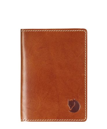 Fjallraven Leather Passport Cover Leather Cognac