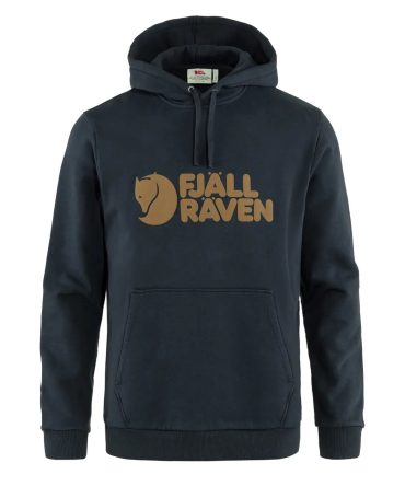 Fjallraven Logo Hoodie Dark Navy