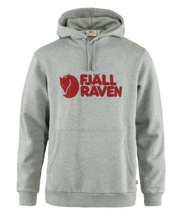 Fjallraven Logo Hoodie Grey Melange