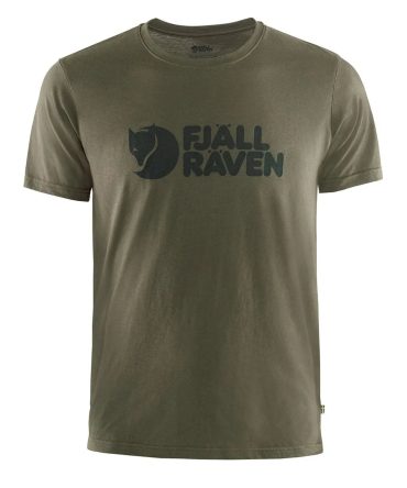 Fjallraven Logo T-Shirt Dark Olive