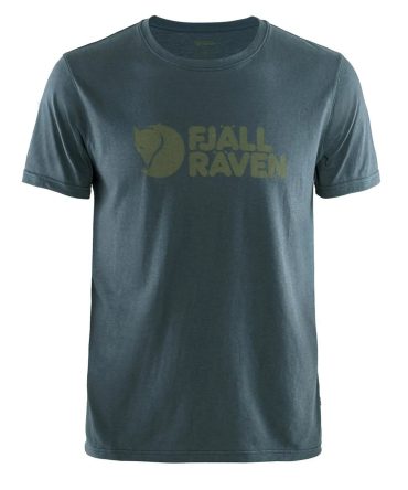 Fjallraven Logo T-Shirt Navy