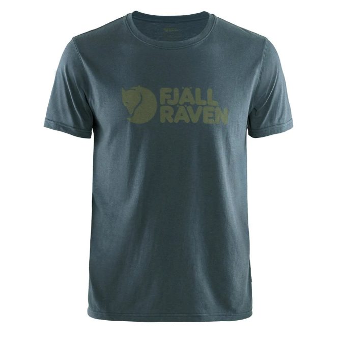 Fjallraven Logo T-Shirt Navy