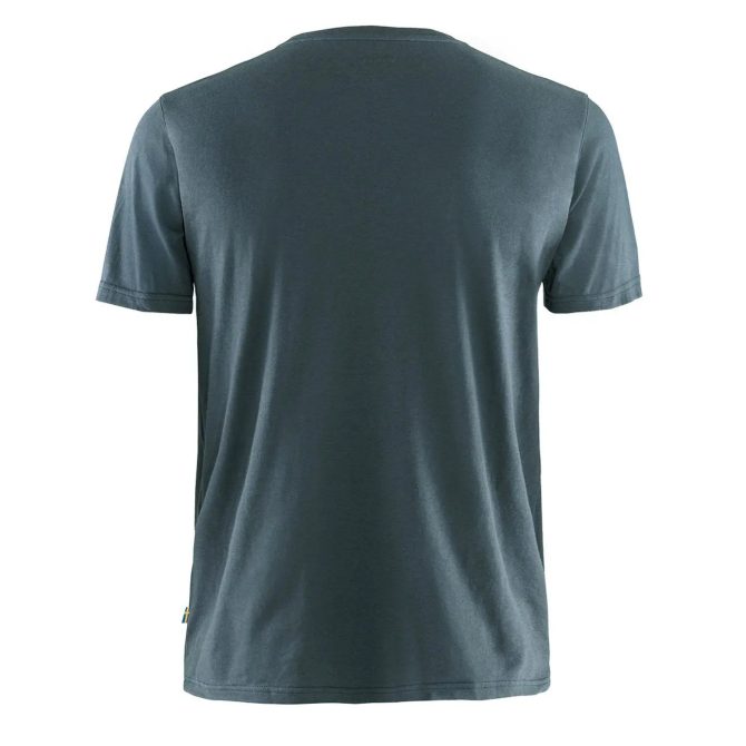 Fjallraven Logo T-Shirt Navy - Image 2