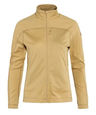 Fjallraven Womens Abisko Lite Fleece Jacket Dune Beige
