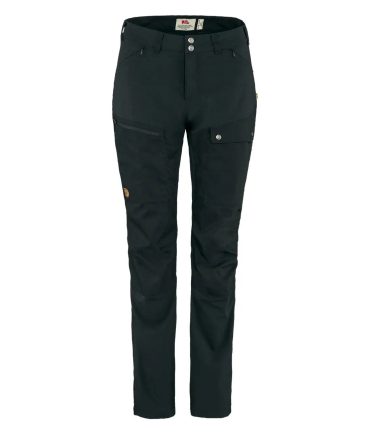 Fjallraven Womens Abisko Midsummer Trousers Short Leg Black
