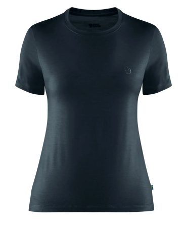 Fjallraven Womens Abisko Wool SS T-Shirt Dark Navy