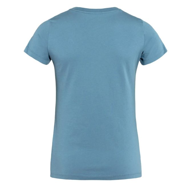 Fjallraven Womens Arctic Fox Print T-Shirt Dawn Blue / Terracotta - Image 2