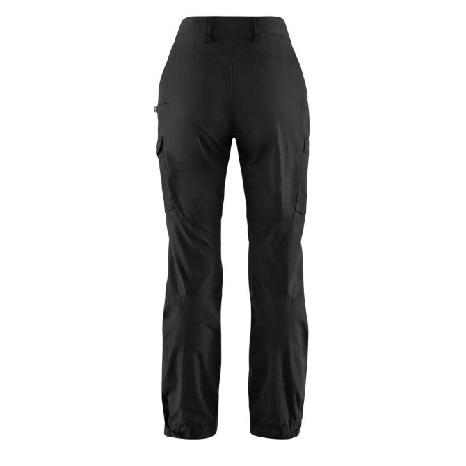 Fjallraven Womens Kaipak Curved Trousers Black - Image 2