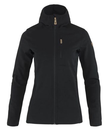 Fjallraven Womens Keb Fleece Hoodie Black