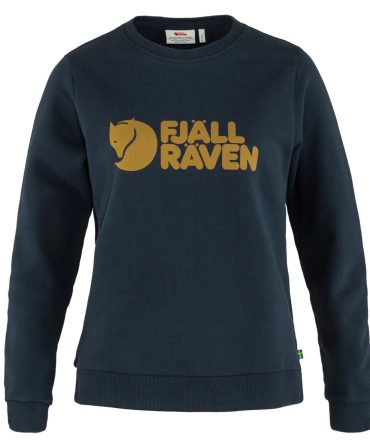 Fjallraven Womens Logo Sweater Dark Navy