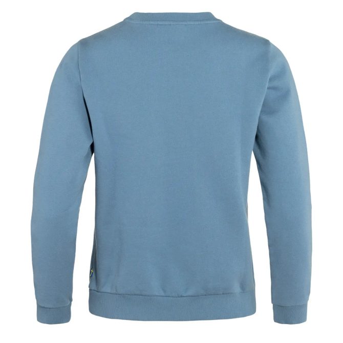 Fjallraven Womens Logo Sweater Dawn Blue / Terracotta Brown - Image 2