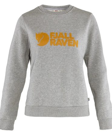 Fjallraven Womens Logo Sweater Grey Melange