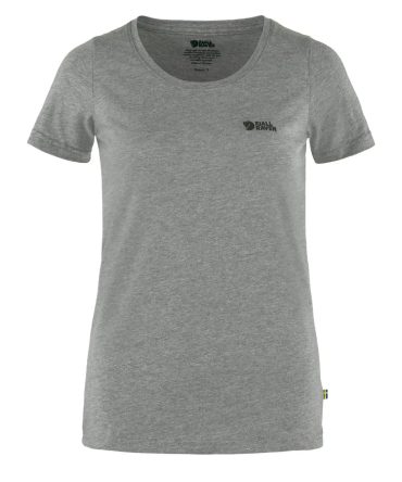 Fjallraven Womens Logo T-Shirt Grey Melange