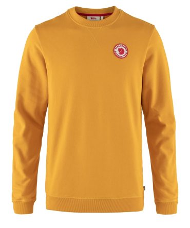 Fjallraven 1960 Logo Badge Sweater Mustard Yellow