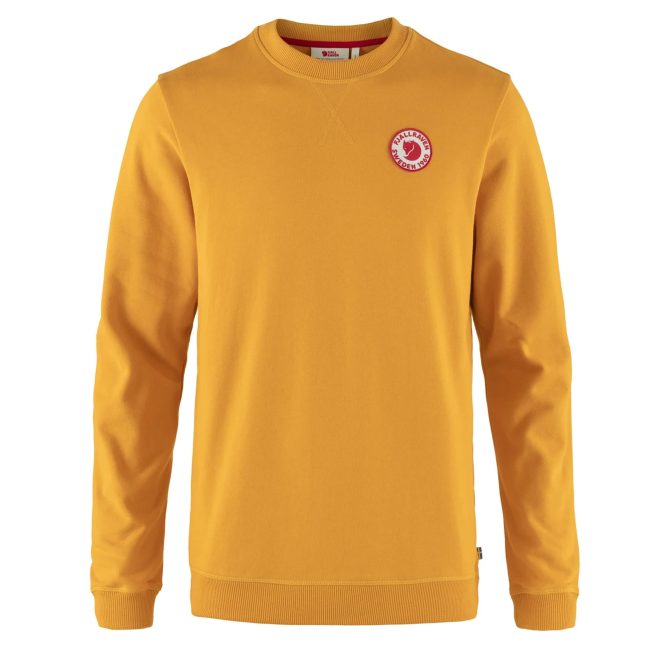 Fjallraven 1960 Logo Badge Sweater Mustard Yellow
