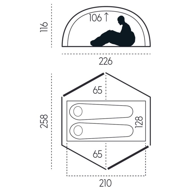Fjallraven Abisko Friluft 2 Tent Pine Green - Image 3