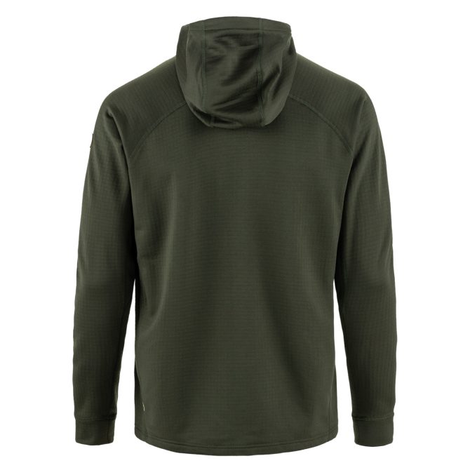 Fjallraven Abisko Grid Fleece Hoodie Deep Forest - Image 2