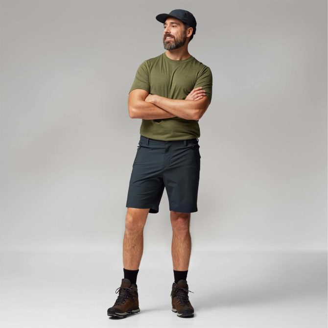 Fjallraven Abisko Trail Stretch Shorts Dark Navy - Image 3